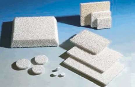 Ceramic foam filter plates and discs of various sizes for molten-aluminium filtration